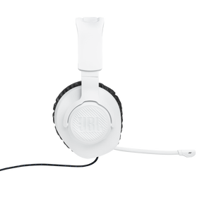 JBL Quantum 100P Console - White - Wired over-ear gaming headset with a detachable mic - Right